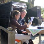 Bei der Arbeit: Franziska Niermann (Protokoll) und Richter Lammers